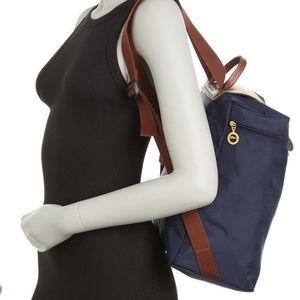 NWOT Longchamp Le Pilage Nylon Backpack in Navy